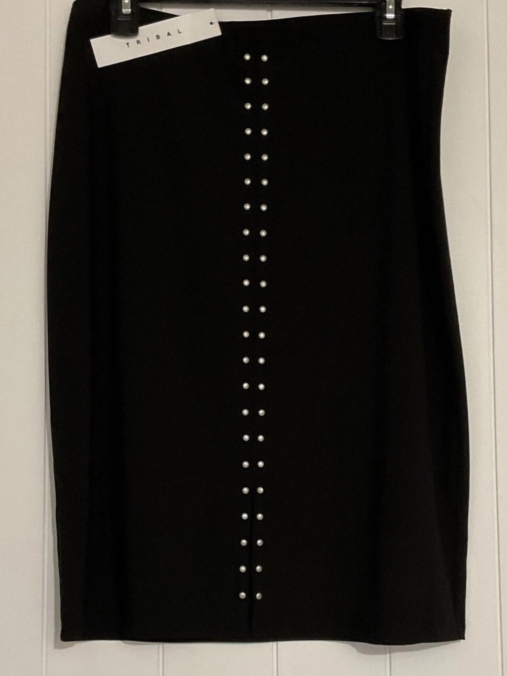 Tribal Black Skirt with Silver Stud Centerline